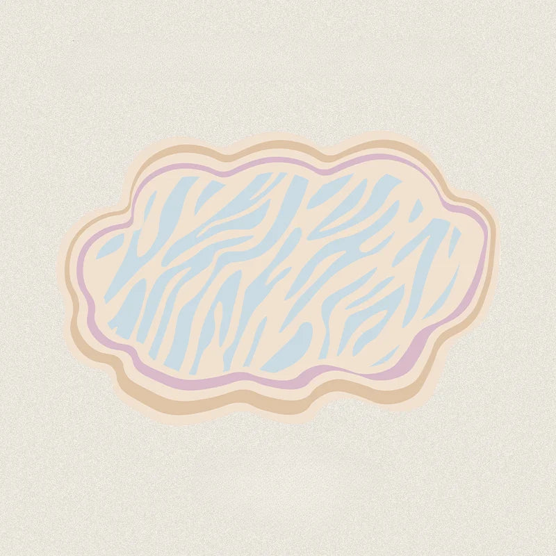 Weicher Teppich in Sonderform