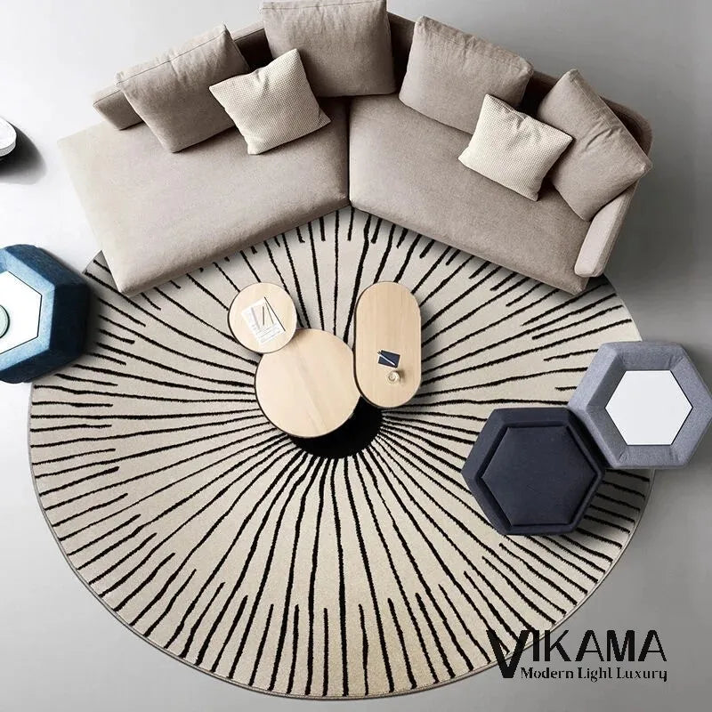 Luxuriöser runder Teppich