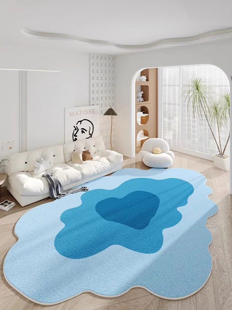 Weicher Teppich in Sonderform