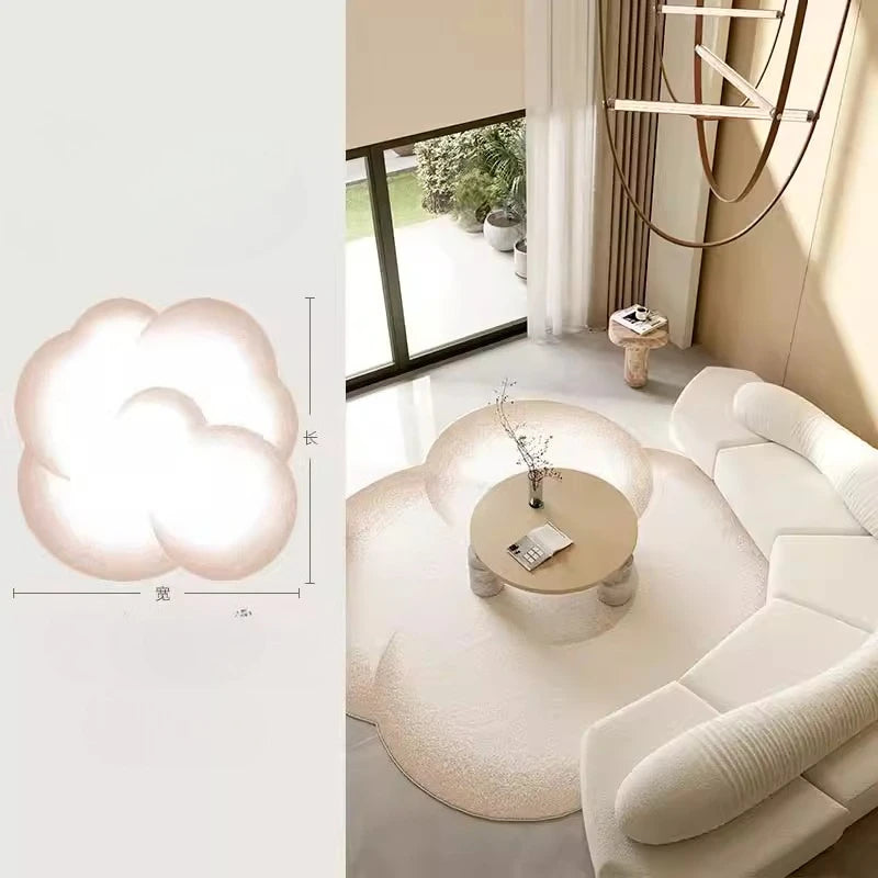 Minimalistischer Plüschteppich