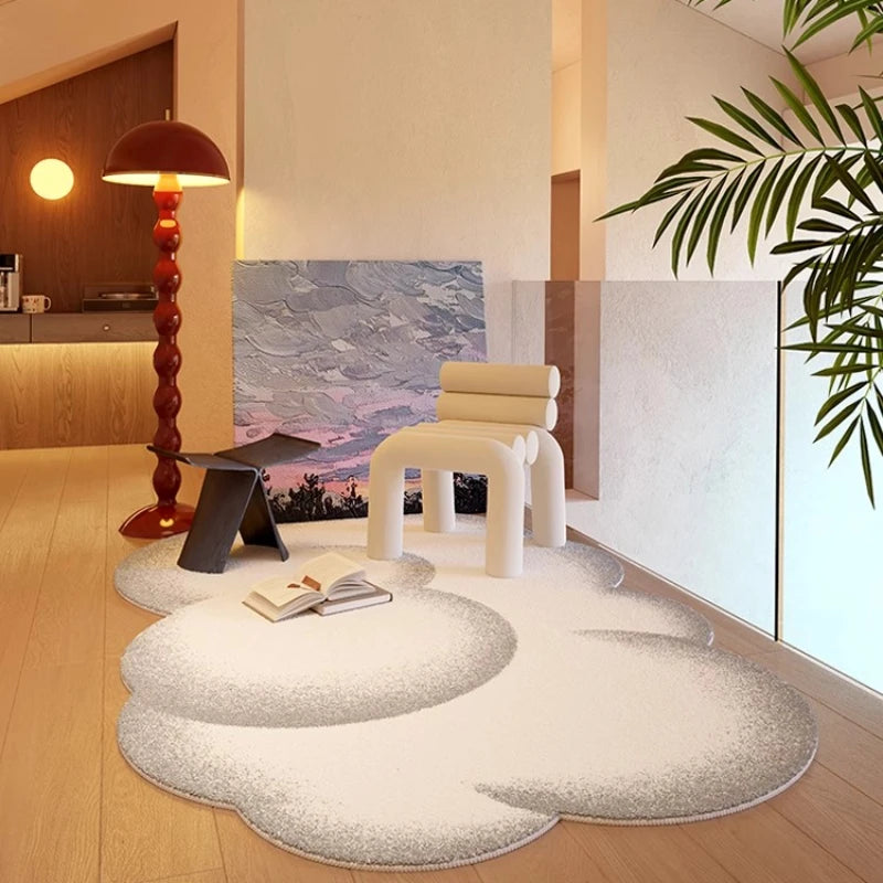 Minimalistischer Plüschteppich