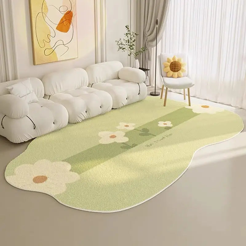 Blumen-Plüschteppich