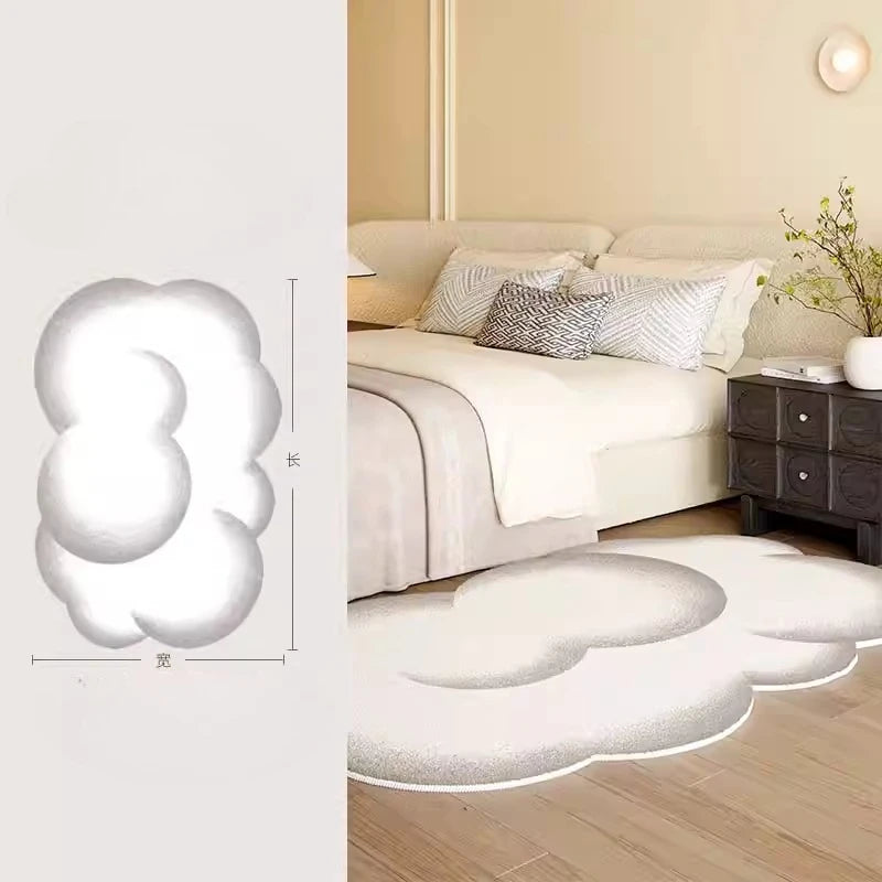 Minimalistischer Plüschteppich