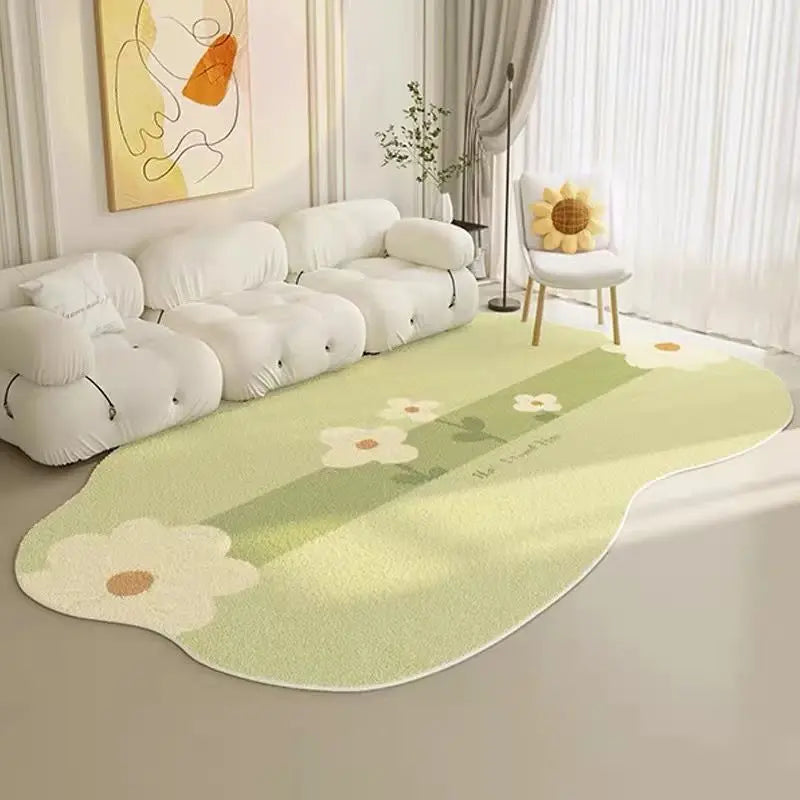 Blumen-Plüschteppich