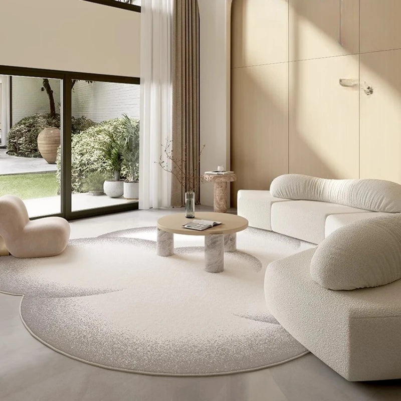 Minimalistischer Plüschteppich