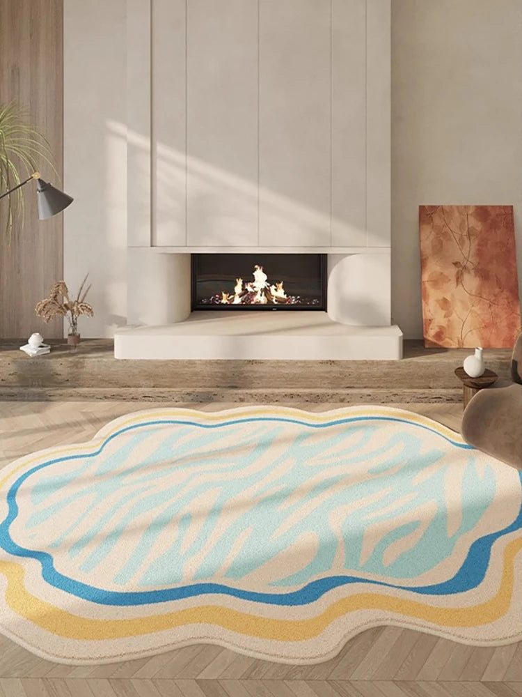 Weicher Teppich in Sonderform