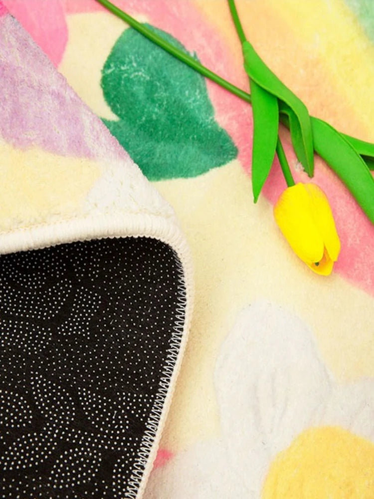 Weicher Teppich in Sonderform