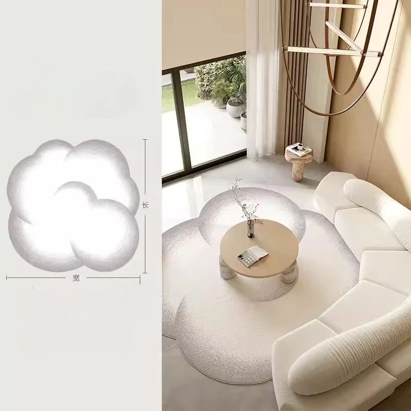 Minimalistischer Plüschteppich