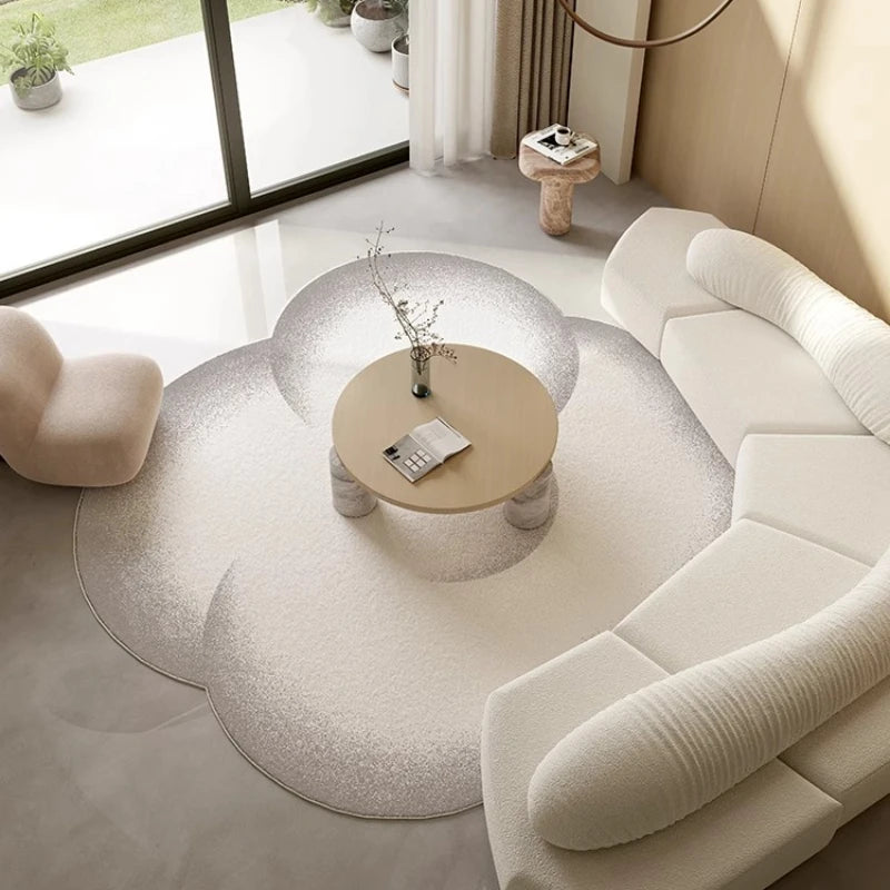 Minimalistischer Plüschteppich