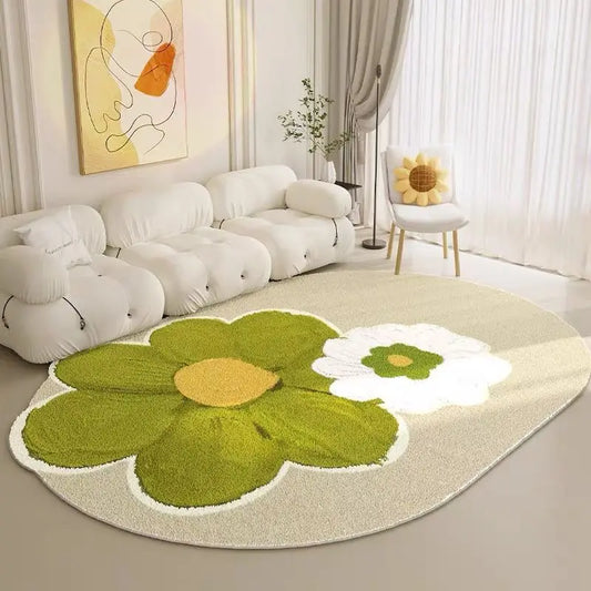 Blumen-Plüschteppich
