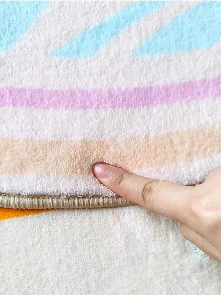 Weicher Teppich in Sonderform