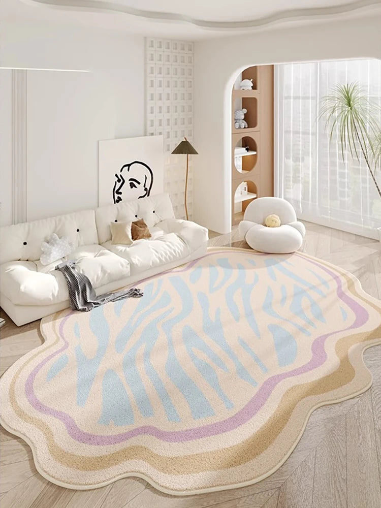 Weicher Teppich in Sonderform