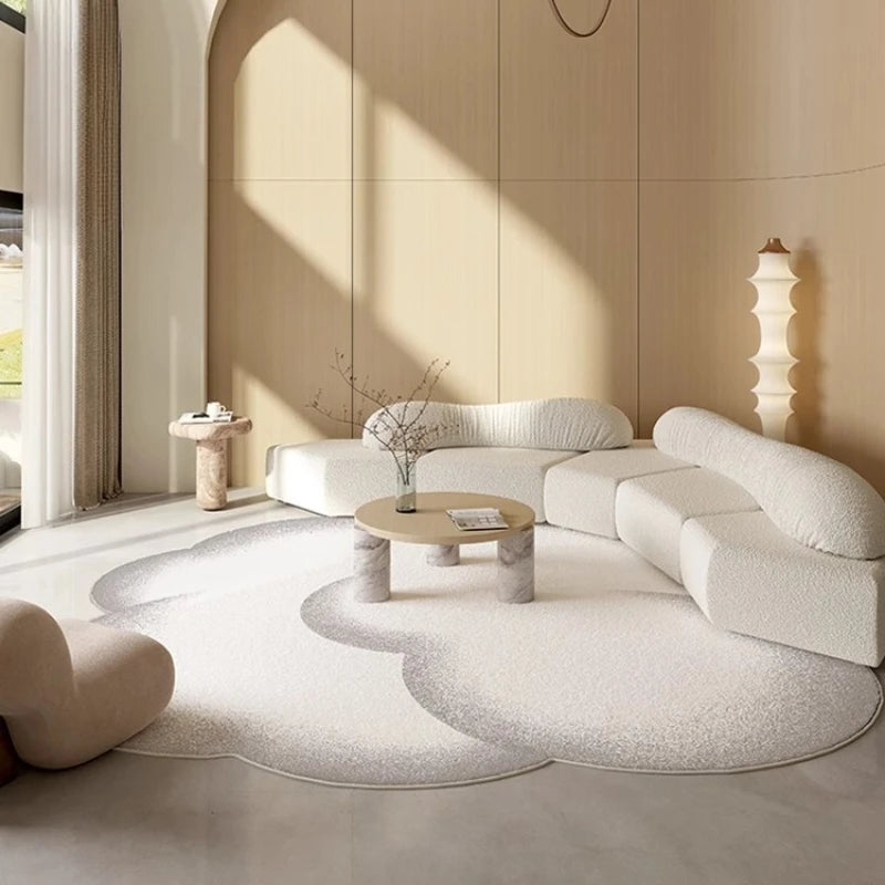 Minimalistischer Plüschteppich