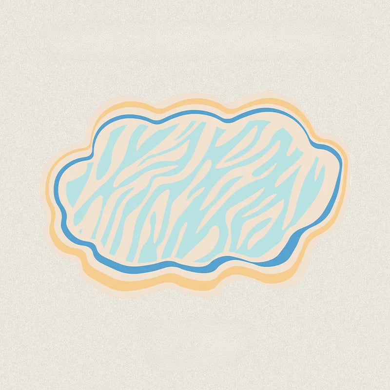 Weicher Teppich in Sonderform